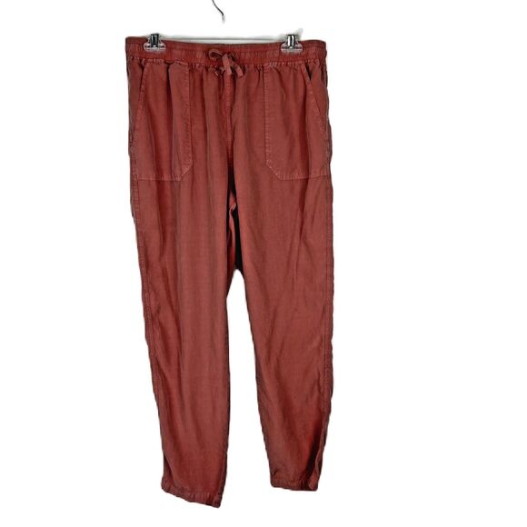 Thread + Supply Pants Women Large Faded Red Straight Leg Pull On Casual - Picture 1 of 13